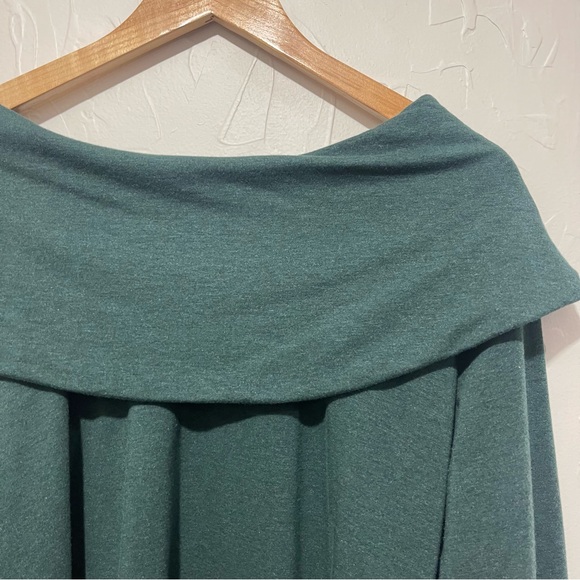 Soft Surroundings forest green cowl neck pullover sweatshirt (large petite) - Picture 3 of 5